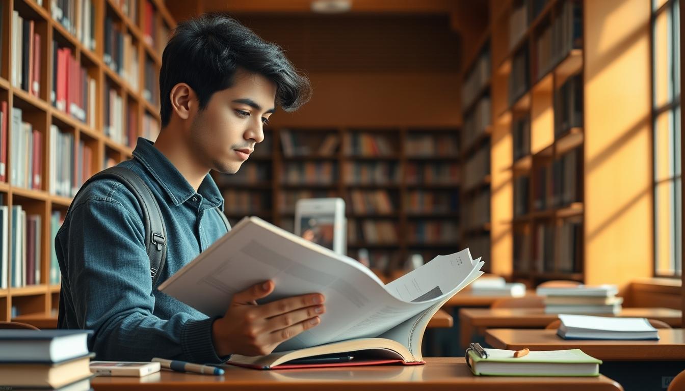 Student using online courses for flexible education